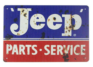 Jeep Parts Vintage Sign — Offroad Collectibles.
