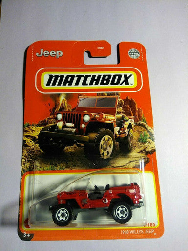 Matchbox 1948 Willys Jeep 76/100 Red