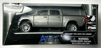 American Legends DIE-CAST 2019 Ram 1500 Crew Cab Laramie Silver # 73679 Motormax