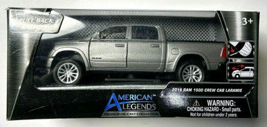 American Legends DIE-CAST 2019 Ram 1500 Crew Cab Laramie Silver # 73679 Motormax