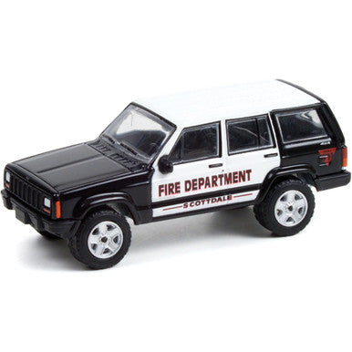2000 Jeep Cherokee - Scottdale, Pennsylvania Fire Department 1:64 Scale Diecast Replica Model by Greenlight