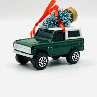 Green Vintage Ford Bronco Ornament