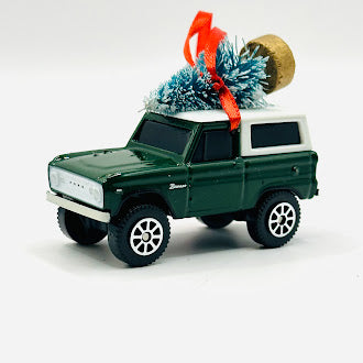 Green Vintage Ford Bronco Ornament