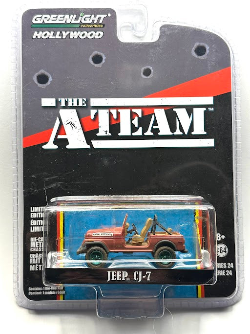 Greenlight Chase A-Team Jeep CJ-7 1:64 Diecast - Limited Edition 2019