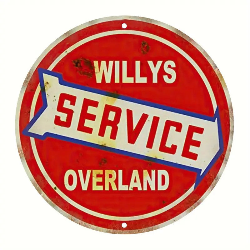 Vintage Willys Overland Sign